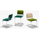 Knoll Breuer Cesca Sedia senza braccioli faggio naturale e seduta rivestita vista