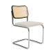 Knoll Breuer Cesca Sedia senza braccioli faggio nero e seduta rivestita vista Cloud