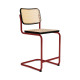 Knoll Breuer Cesca Sgabello Counter verniciato faggio nero vista