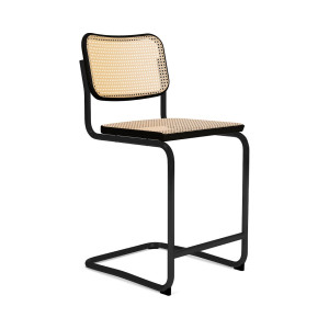 Knoll Breuer Cesca Sgabello Counter verniciato faggio nero