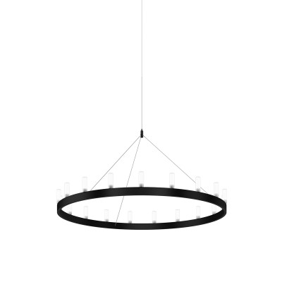 FontanaArte Chandelier Media Nero, Bianco lampada a sospensione