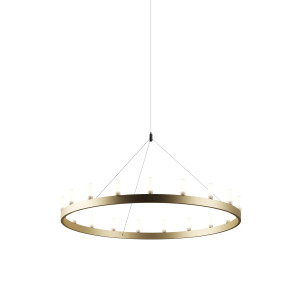 FontanaArte Chandelier Media Oro, Bianco lampada a sospensione
