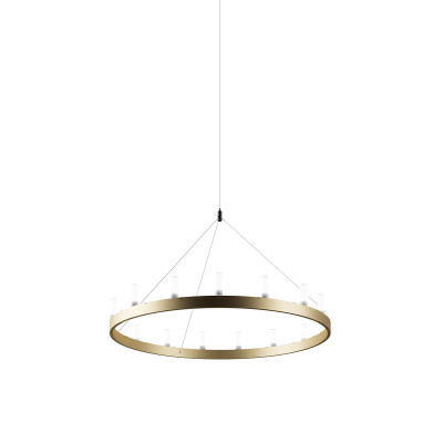 FontanaArte Chandelier Piccola Oro, Bianco lampada a sospensione