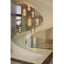 Chantal Suspension Medium lampada a sospensione Orange Slamp ambientazione