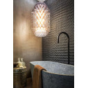 Chantal Suspension Medium lampada a sospensione Orange Slamp ambientazione