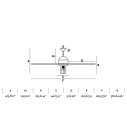 Ventilatore a soffitto Chicago S Faro dimensioni