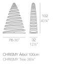 Chrismy 1 m Lampada albero luminoso Vondom dimensioni