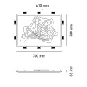 Cima 5516A Rosone decorativo 9010 novantadieci dimensioni