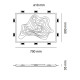 Cima 5516A Rosone decorativo 9010 novantadieci dimensioni