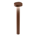 Ciottolo Paletto H 50 Corten Zafferano vista