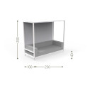 CleoSoft Alu Divano a baldacchino Talenti Outdoor dimensioni