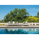 CleoSoft Alu Pouf living Talenti Outdoor ambientazione