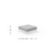 CleoSoft Alu Pouf living Talenti Outdoor dimensioni