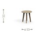 CleoSoft Wood Tavolo da caffè Ø 50 Talenti Outdoor dimensioni