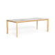CleoSoft Wood Tavolo da pranzo 220 x 100 Talenti Outdoor vista