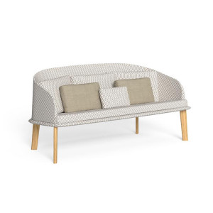 CleoSoft Wood Divano love seat