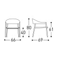 Clever Poltrona Lounge 229L3 Varaschin dimensioni