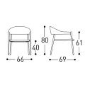Clever Poltrona Lounge 229L5 Varaschin dimensioni