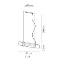 Clip L 130 lampada a sospensione Modo Luce dimensioni