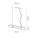 Clip L 170 lampada a sospensione Modo Luce dimensioni