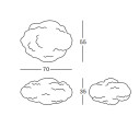 Cloud Nuvola Medium Scultura in rete metallica Magis dimensioni