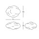 Cloud Nuvola Medium Scultura in rete metallica Magis dimensioni