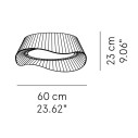 Cocò Demi Ø 60 lampada da soffitto Modo Luce dimensioni