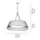 Cocò Demi Ø 150 lampada a sospensione Modo Luce dimensioni 