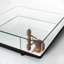 Collector Tavolino-Espositore 110x110x34 Glas dettaglio