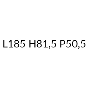 L 185 H 81,5 P 50,5