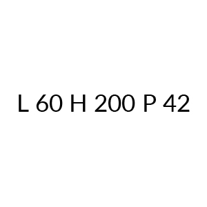 L 60 H 200 P 42