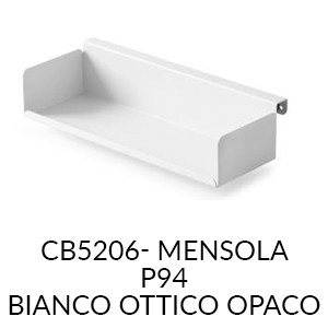Mensola/Bianco ottico opaco