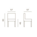 Como Chair Grattoni dimensioni
