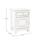 Comodino Colette 1a-1c sx Bizzotto dimensioni