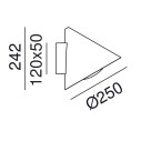 Cone 286.16.OOB lampada da esterno Il Fanale dimensioni