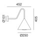 Cone 286.17.OOB lampada da esterno Il Fanale dimensioni