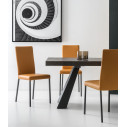 Connubia Sedia Garda CB/1525 cognac ambientazione