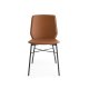 Sedia Sibilla CB/1959 Connubia Calligaris Cuoio cognac