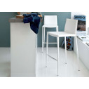 Connubia  Calligaris Sgabello Boheme CB/1393 Cuoio bianco ottico