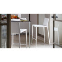 Connubia  Calligaris Sgabello Boheme CB/1393 Cuoio bianco ottico