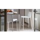 Connubia  Calligaris Sgabello Boheme CB/1393 Cuoio bianco ottico