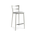 Connubia Sgabello Go! CB/1513 Struttura Acciaio satinato Rivestimento Sonor alluminio