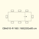 Connubia Tavolo Baron CB/4010-R 160 Scheda tecnica
