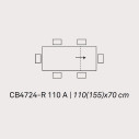 Connubia Tavolo Eminence CB/4724-R 110 A  Scheda tecnica