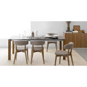 Connubia Tavolo Eminence CB/4724-R 110 A Vetro serigrafato tortora