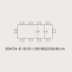 Tavolo Eminence CB4724-R 130 B Ceramica Piombo dimensioni