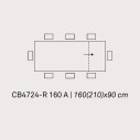 Connubia Tavolo Eminence CB/4724-R 160 A Scheda tecnica