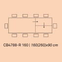 Connubia Tavolo Eminence Fast CB/4788-R 160 Scheda tecnica