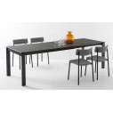 Connubia Tavolo Eminence Fast CB/4788-R 130 Ceramica Ossido nero