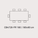 Connubia Tavolo Mikado CB/4728-FR 180 Scheda tecnica